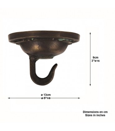 Plafonnier en bronze pour suspensions