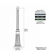 Potelet E86E pour luminaire - 102cm