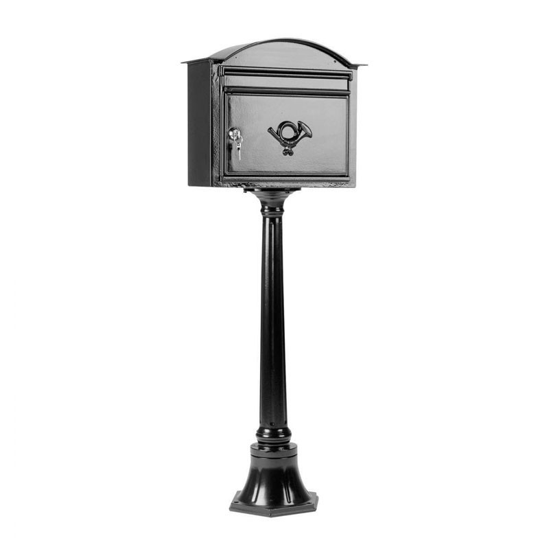 Boite aux lettres B7 founie avec son pied hauteur 113cm largeur 42 cm