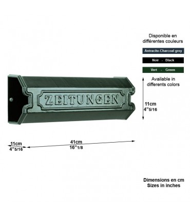 Porte rouleau de journal KRANTEN mural 11cm