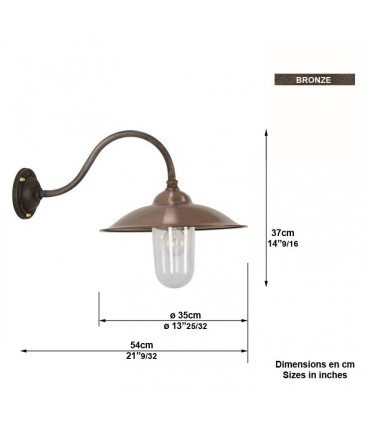 Luminaire mural VIENNA I en applique 37cm