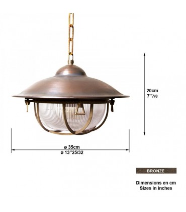 Suspension plafonnier CARGO à chaîne 20cm