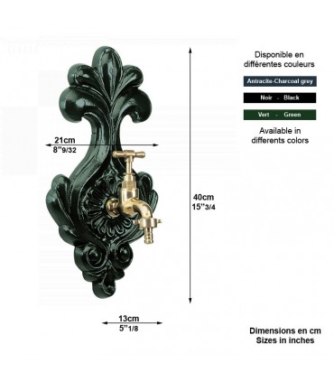 Robinet d'extérieur nostalgique 40cm