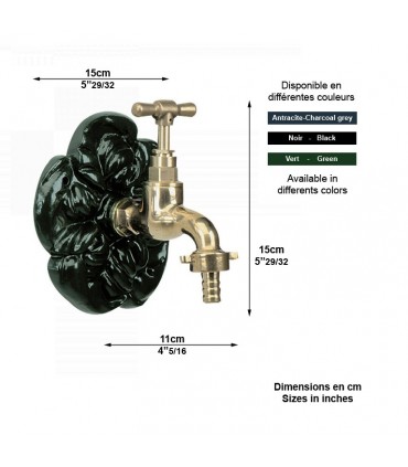 Robinet d'extérieur nostalgique ø15cm