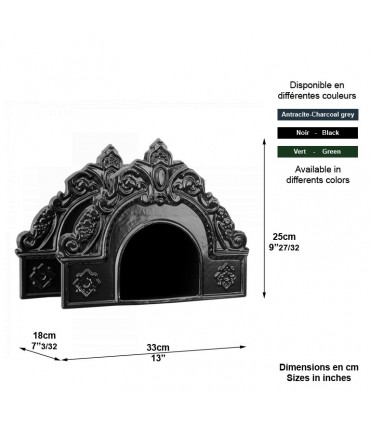 Porte tuyau d'arrosage aluminium 25cm