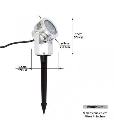 Spot au sol à ancrer TREEBEAMER S 15cm