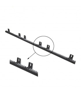 Crémaillère polyamide renforcée 1020mm pour portail coulissant 6 fixations