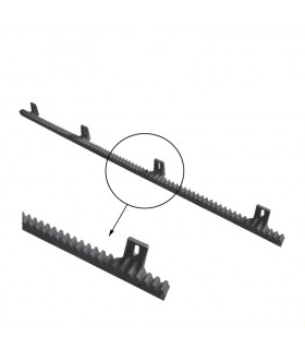 Crémaillère polyamide renforcée 1010mm pour portail coulissant 4 fixations