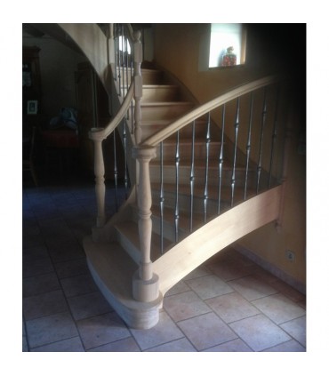 Balustre fer forgé pour escaliers et garde-corps H1000mm Ø14mm