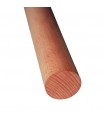 Main courante en bois Ø48mm longueur 2m en moabi