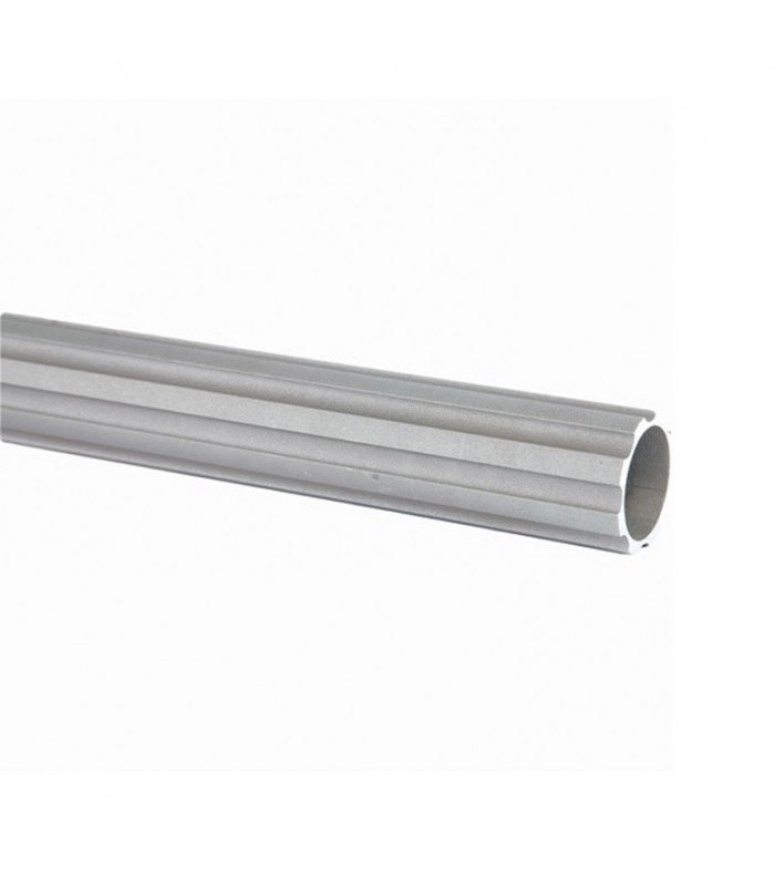 Tubes de poteaux 3000mm fût rond de ø100mm cannelé en aluminium