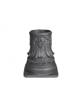 Embase en fonte pour tube acier ø 160mm extérieur