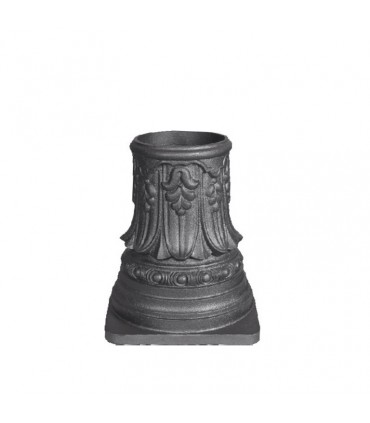 Embase en fonte pour tube acier ø 160mm extérieur