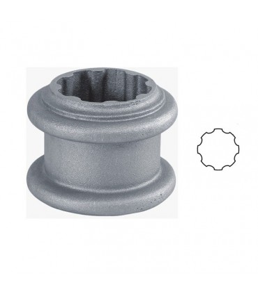 Rondelle décorative aluminium pour tube cannelé Ø80mm