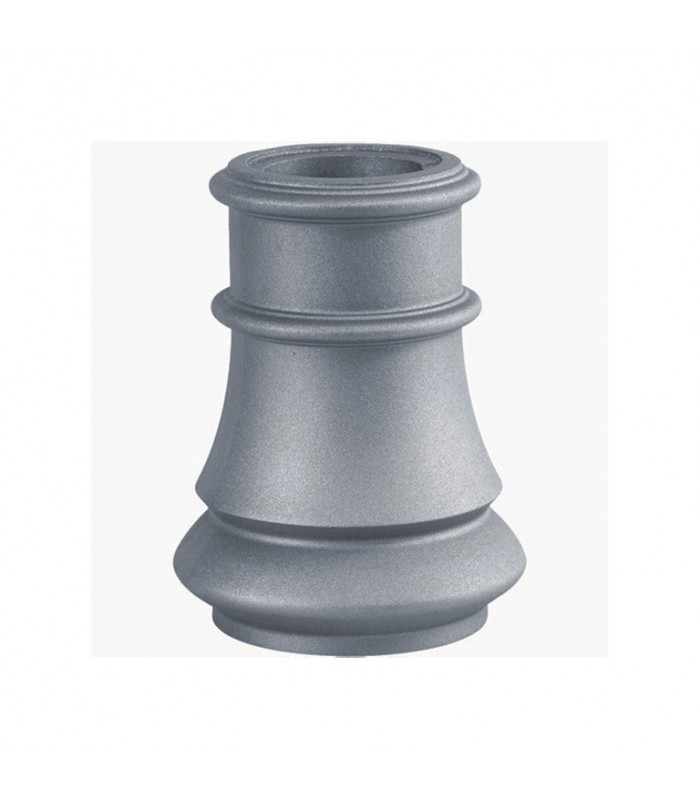 Embase de poteau 240mm pour fût ø100mm aluminium avec base circulaire