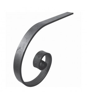 Crosse de main courante acier 40x8 250x300mm