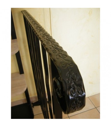 Crosse acier martelé 40x8mm