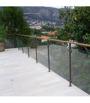 Main courante ronde bois en moabi Ø42 longueur 2m