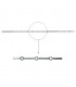 Barre trous renflés 20x20mm percée de 13 trous losange pour carré de 20x20mm - longueur 2m