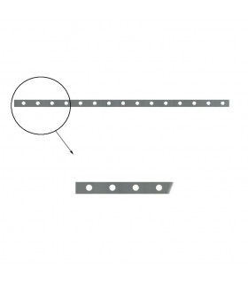Barre poinçonnée 40x8mm 16 trous Ø21 longueur 2m