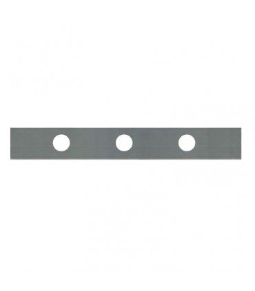 Barre poinçonnée 30x8mm 3 trous Ø15mm longueur 600mm