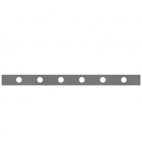 Barre poinçonnée 30x8mm 6 trous Ø15mm longueur 900mm