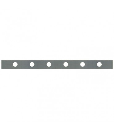 Barre poinçonnée 30x8mm 6 trous Ø15mm longueur 900mm