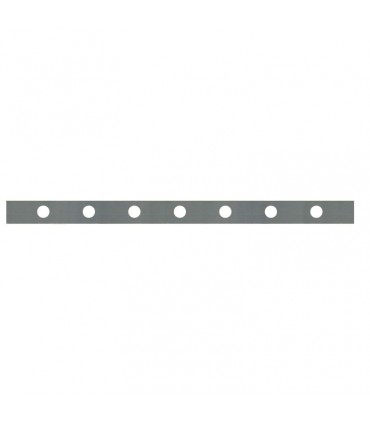 Barre poinçonnée 30x8mm 7 trous Ø15mm longueur 1100mm