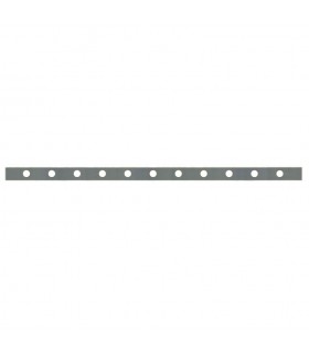 Barre poinçonnée 30x8mm 11 trous Ø15mm longueur 1500mm