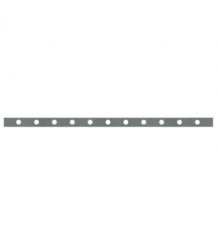 Barre poinçonnée 30x8mm 11 trous ø15mm longueur 150cm pour grilles de fenêtres