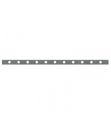Barre poinçonnée 30x8mm 11 trous Ø15mm longueur 1500mm