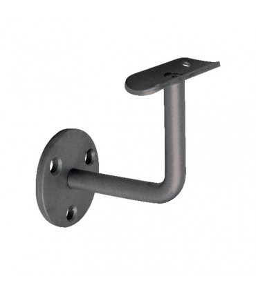 Support mural de main courante d'escalier 80x80mm  diametre12mm