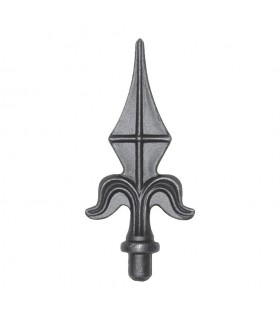 Pointe de lance lys acier estampé hauteur 130mm