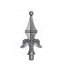 Pointe de lance fleur de lys estampée hauteur 155mm