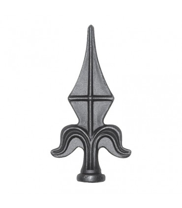 Pointe de lance lys fer forgé hauteur 114mm