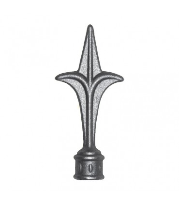 Pointe de lance en forme de fleur de lys hauteur 125mm