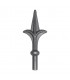 Pointe de lance fleur de lys forgée hauteur 130mm