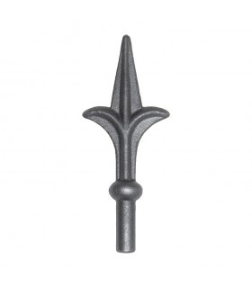 Pointe de lance fleur de lys forgée hauteur 130mm