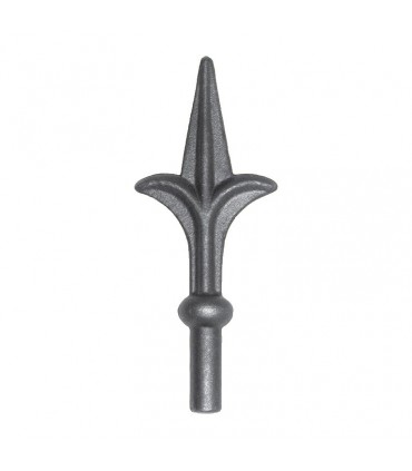 Pointe de lance fleur de lys forgée hauteur 130mm