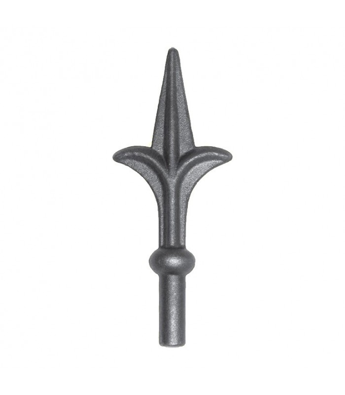 Pointe de lance 160mm diamètre 16mm acier fleur de lys acier à souder