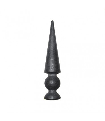 Pointe de lance acier effilée ø31mm hauteur 152mm
