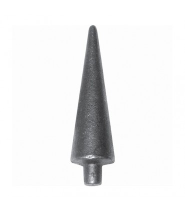 Fer de lance acier effilée ø12 hauteur 100mm