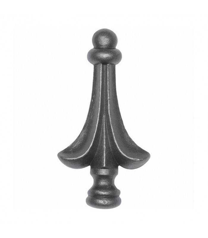 Pointes de lances 140mm collerette 35mm acier galbé à souder modèle haut