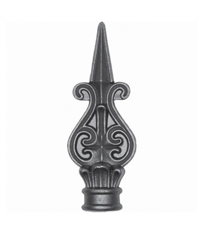 Pointes de lances 190mm collerette 40mm en acier massive à souder