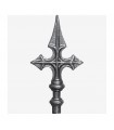 Pointes de lances 160mm diamètre 16mm en croix de Saint Jacques embout à souder