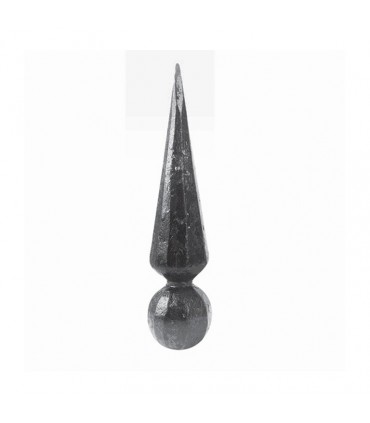 Pointe de lance acier effilée fer forgé hauteur 125mm