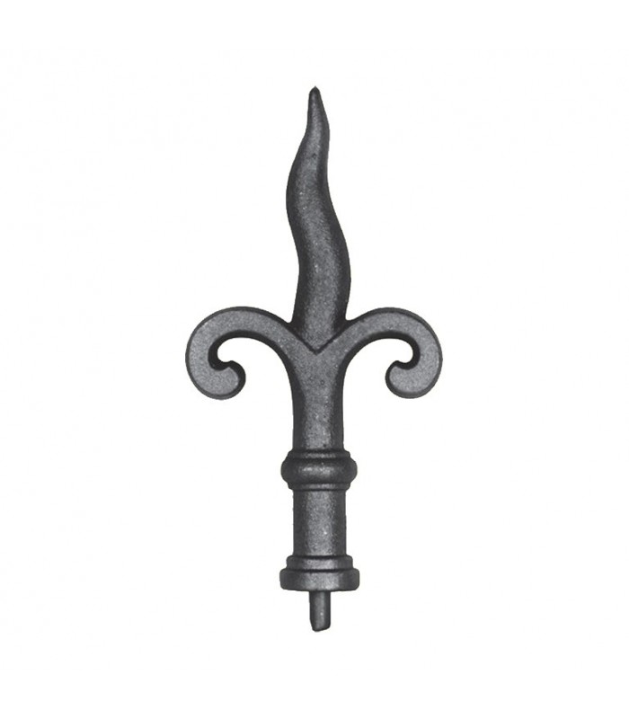 Pointes de lances 190mm collerette 30mm en fonte avec insert à souder hauteur 190mm