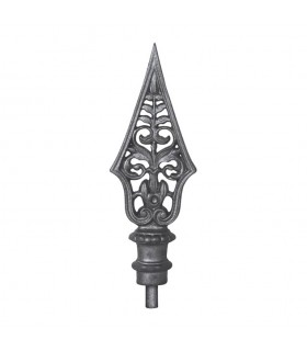 Fer ou Pointe de lance ajoure en fonte 210mm