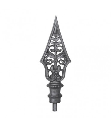 Fer ou Pointe de lance ajoure en fonte 210mm