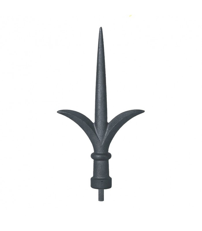 Pointes de lance 290mm diamètre 25mm haute et évasée en fonte
